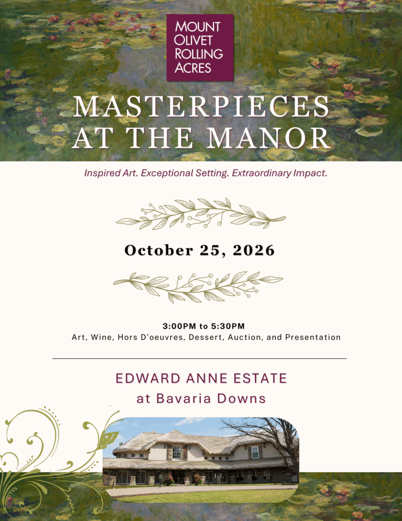 Masterpieces at the Manor sponsor packet cover